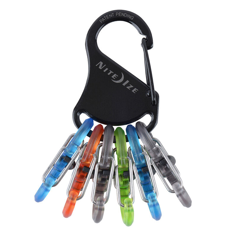 奈爱 凯乐钥匙扣配塑料8字扣 不锈钢钥匙扣登山扣 户外登山装备 君品