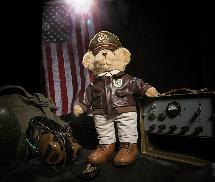 tacticool 钛酷战术熊 军装熊-飞虎队 战术户外毛绒玩具熊 铁血君品